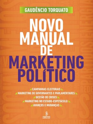 cover image of Novo manual de marketing político
